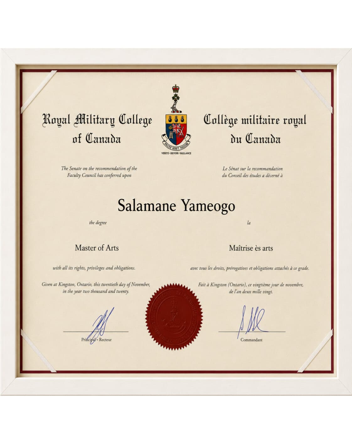 Master's Degree in War Studies — Royal Military College of Canada