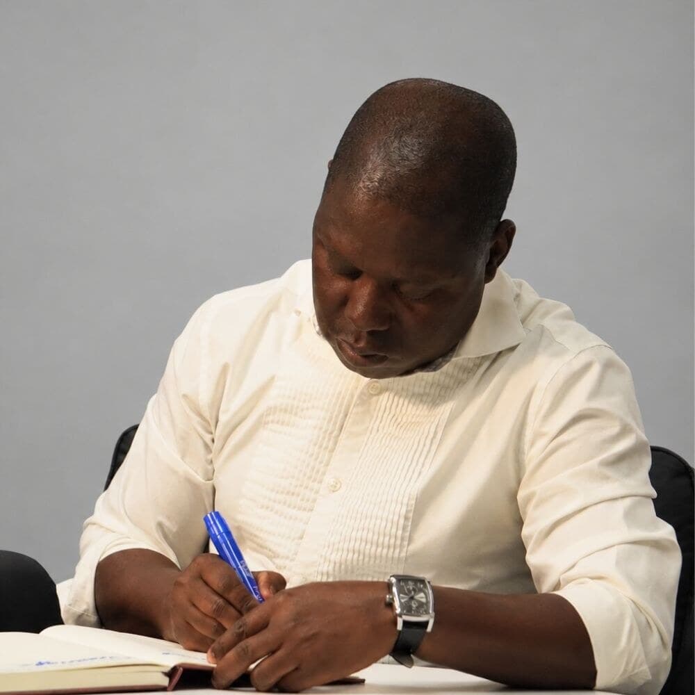 Salamane Yameogo, thoughtful portrait